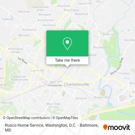 Rusco Home Service map