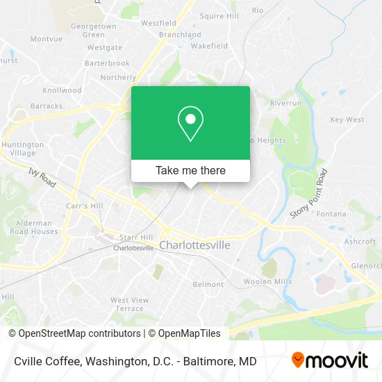Cville Coffee map