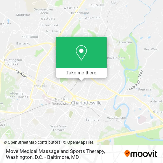Move Medical Massage and Sports Therapy map