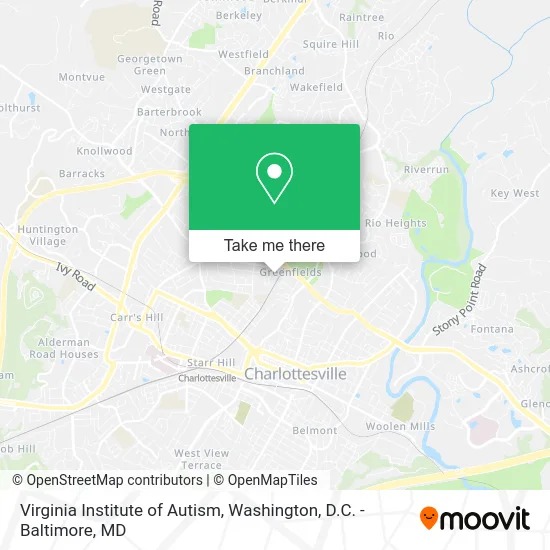 Virginia Institute of Autism map