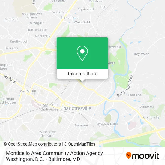 Monticello Area Community Action Agency map