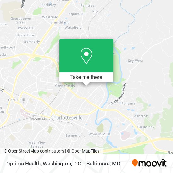 Optima Health map