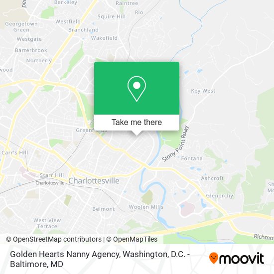 Mapa de Golden Hearts Nanny Agency
