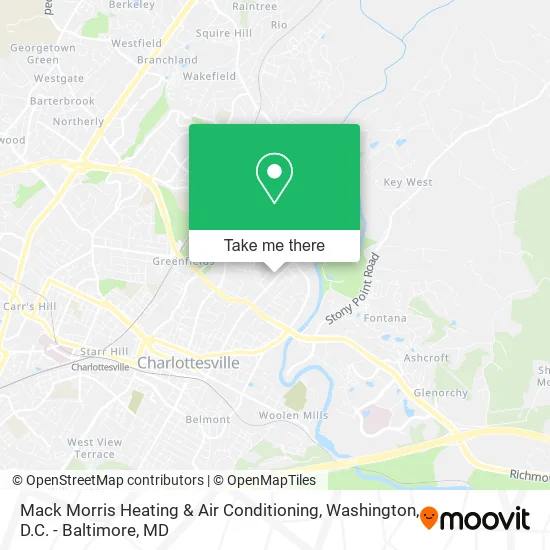 Mack Morris Heating & Air Conditioning map