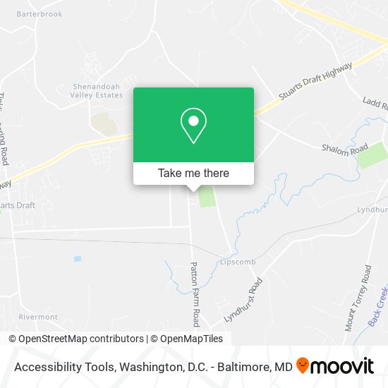 Accessibility Tools map