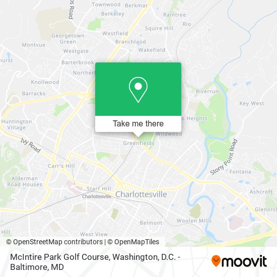 Mapa de McIntire Park Golf Course