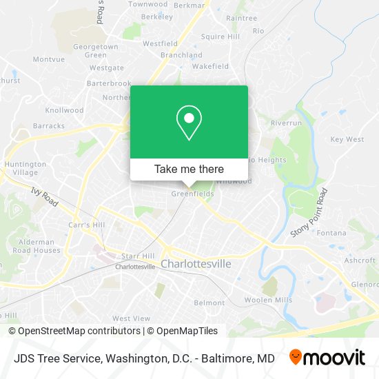 Mapa de JDS Tree Service