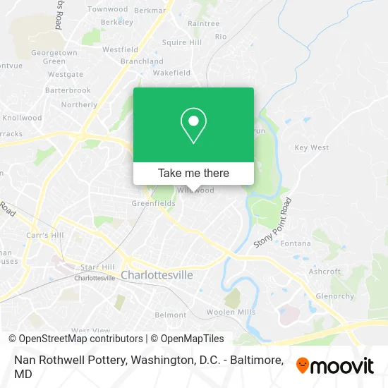 Nan Rothwell Pottery map