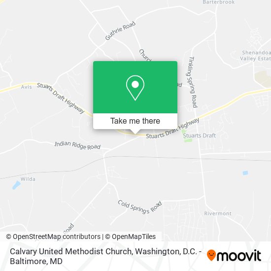 Calvary United Methodist Church map