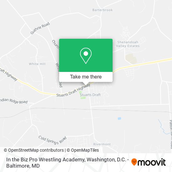 Mapa de In the Biz Pro Wrestling Academy
