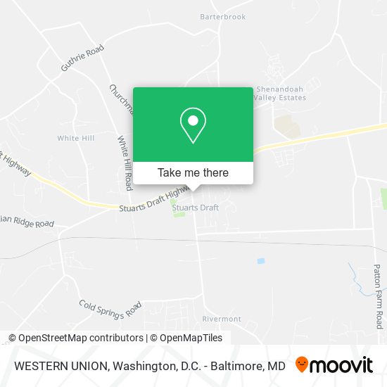 WESTERN UNION map