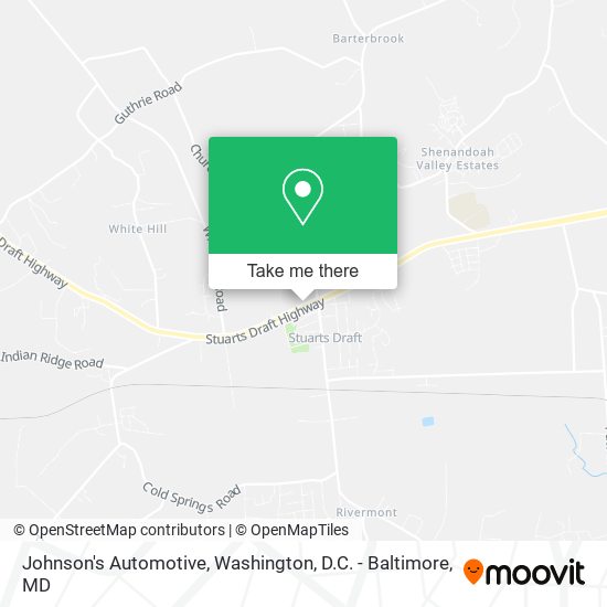 Mapa de Johnson's Automotive