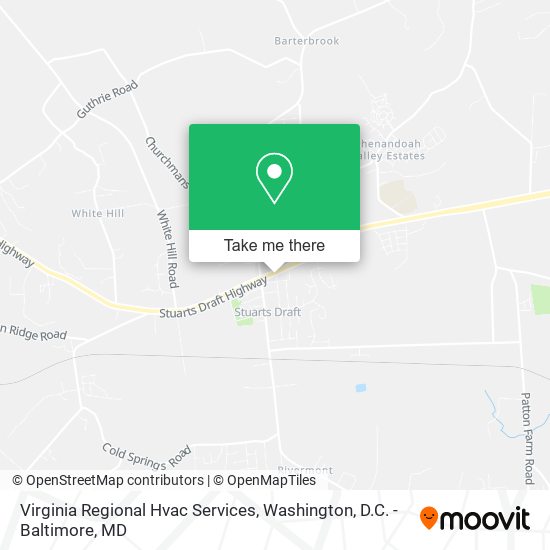 Mapa de Virginia Regional Hvac Services