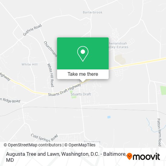 Augusta Tree and Lawn map