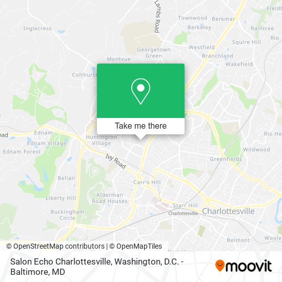 Salon Echo Charlottesville map