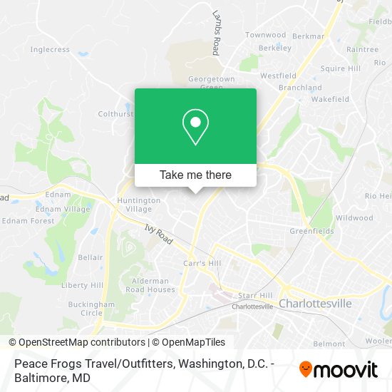 Peace Frogs Travel/Outfitters map