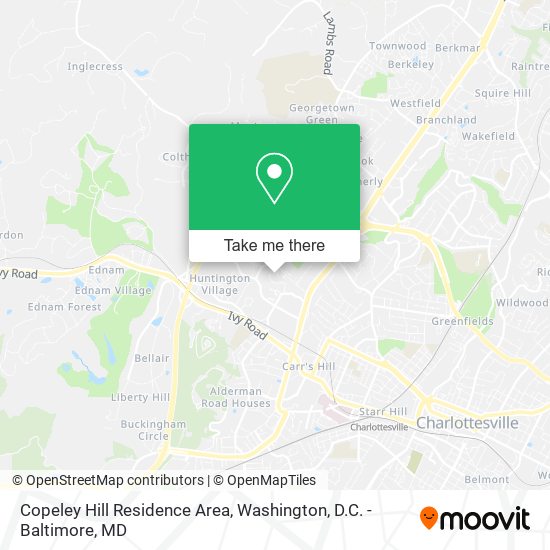 Copeley Hill Residence Area map