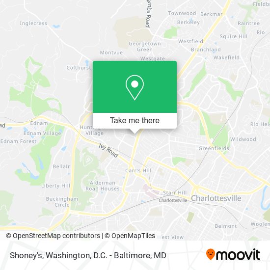 Shoney's map