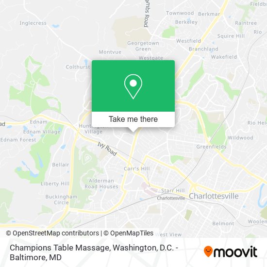 Champions Table Massage map