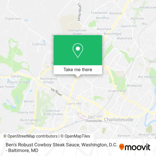 Ben's Robust Cowboy Steak Sauce map