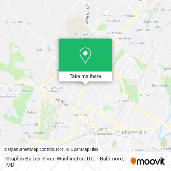 Mapa de Staples Barber Shop