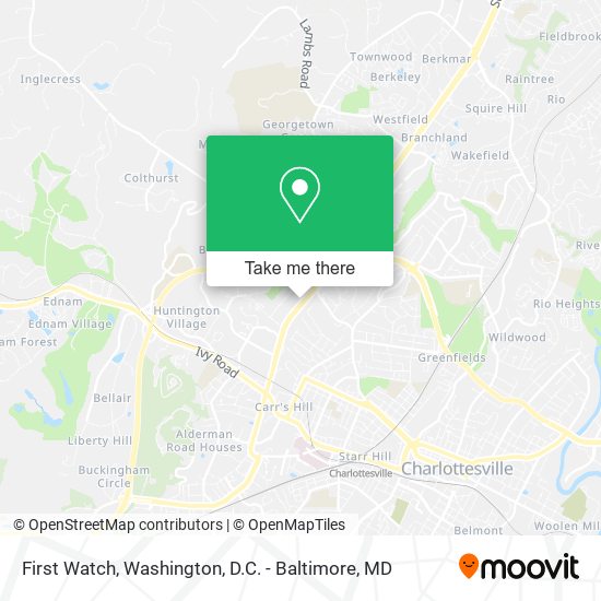 Mapa de First Watch