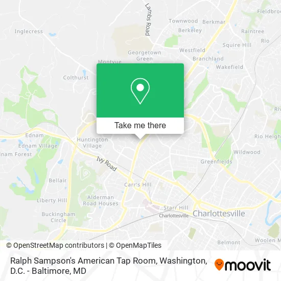 Ralph Sampson's American Tap Room map