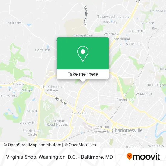 Virginia Shop map