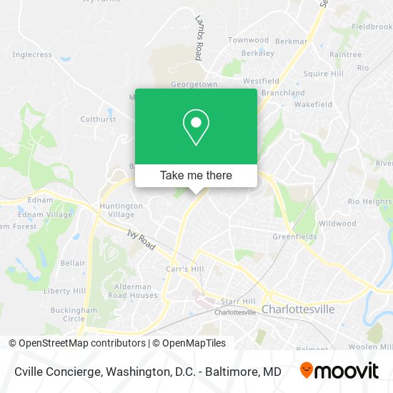 Cville Concierge map