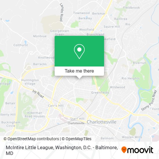 McIntire Little League map