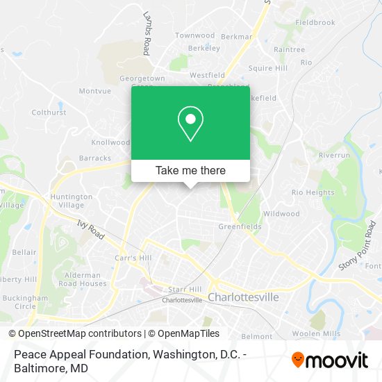 Peace Appeal Foundation map