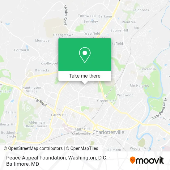 Peace Appeal Foundation map