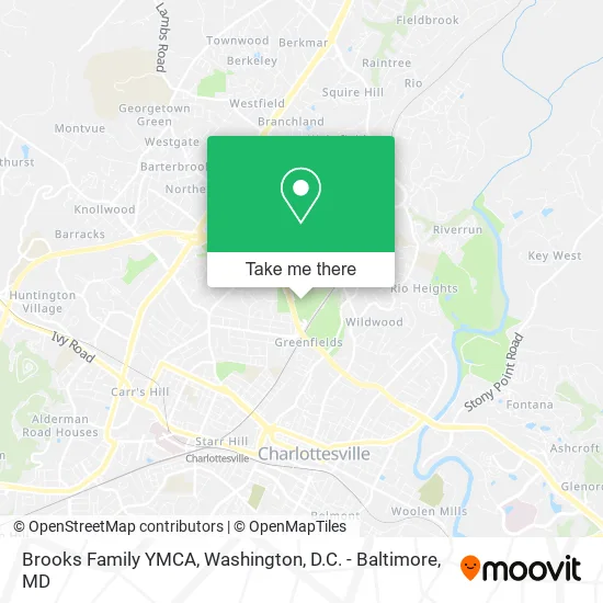 Brooks Family YMCA map