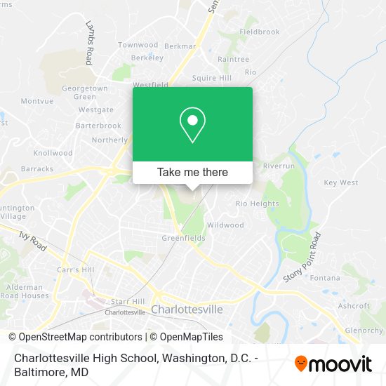 Charlottesville High School map