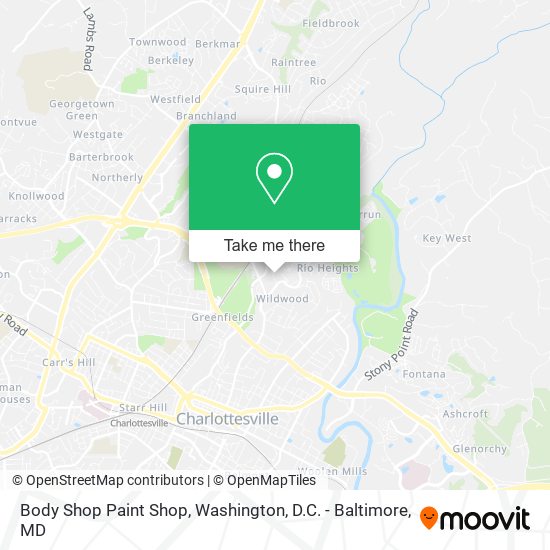 Body Shop Paint Shop map