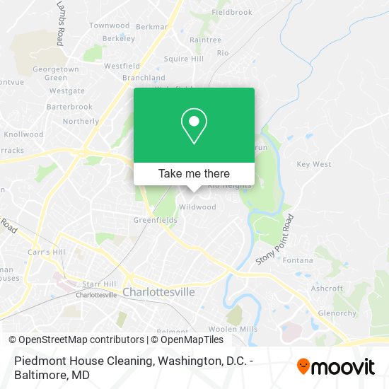 Mapa de Piedmont House Cleaning