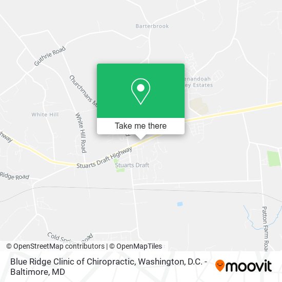 Blue Ridge Clinic of Chiropractic map