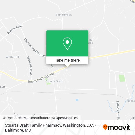 Mapa de Stuarts Draft Family Pharmacy