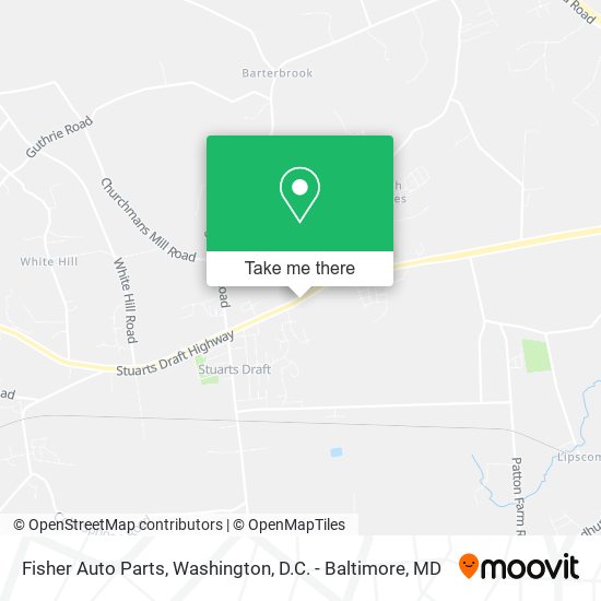 Fisher Auto Parts map
