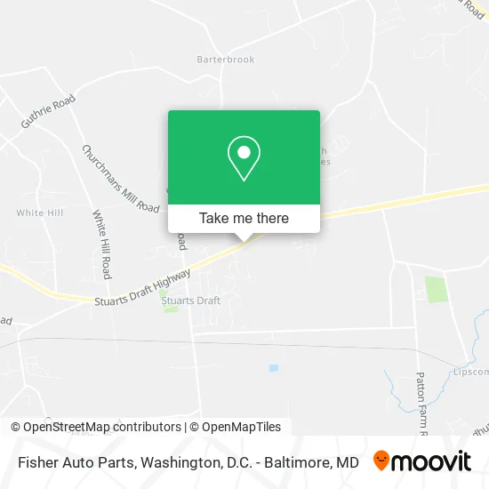Fisher Auto Parts map