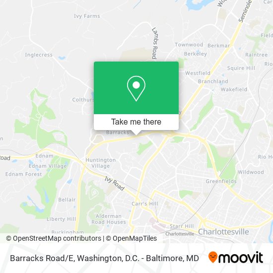 Barracks Road/E map