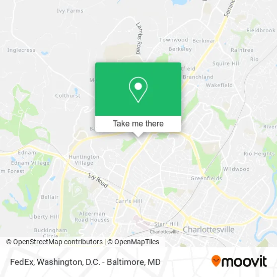 Mapa de FedEx