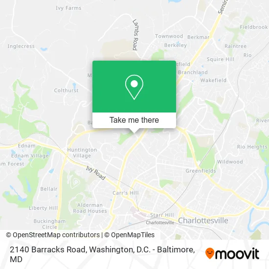 Mapa de 2140 Barracks Road