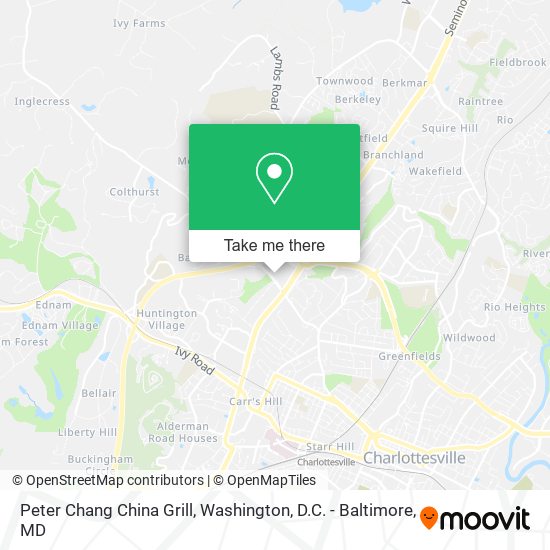 Peter Chang China Grill map