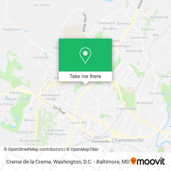 Creme de la Creme map
