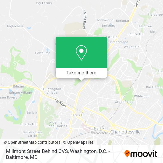 Millmont Street Behind CVS map
