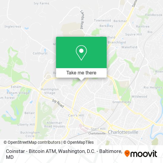 Mapa de Coinstar - Bitcoin ATM