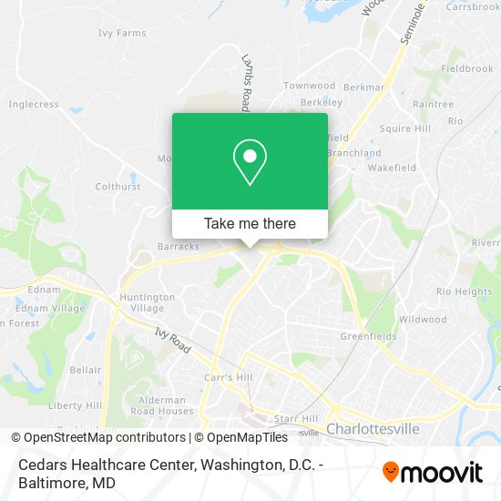 Mapa de Cedars Healthcare Center