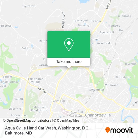 Aqua Cville Hand Car Wash map