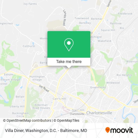 Villa Diner map